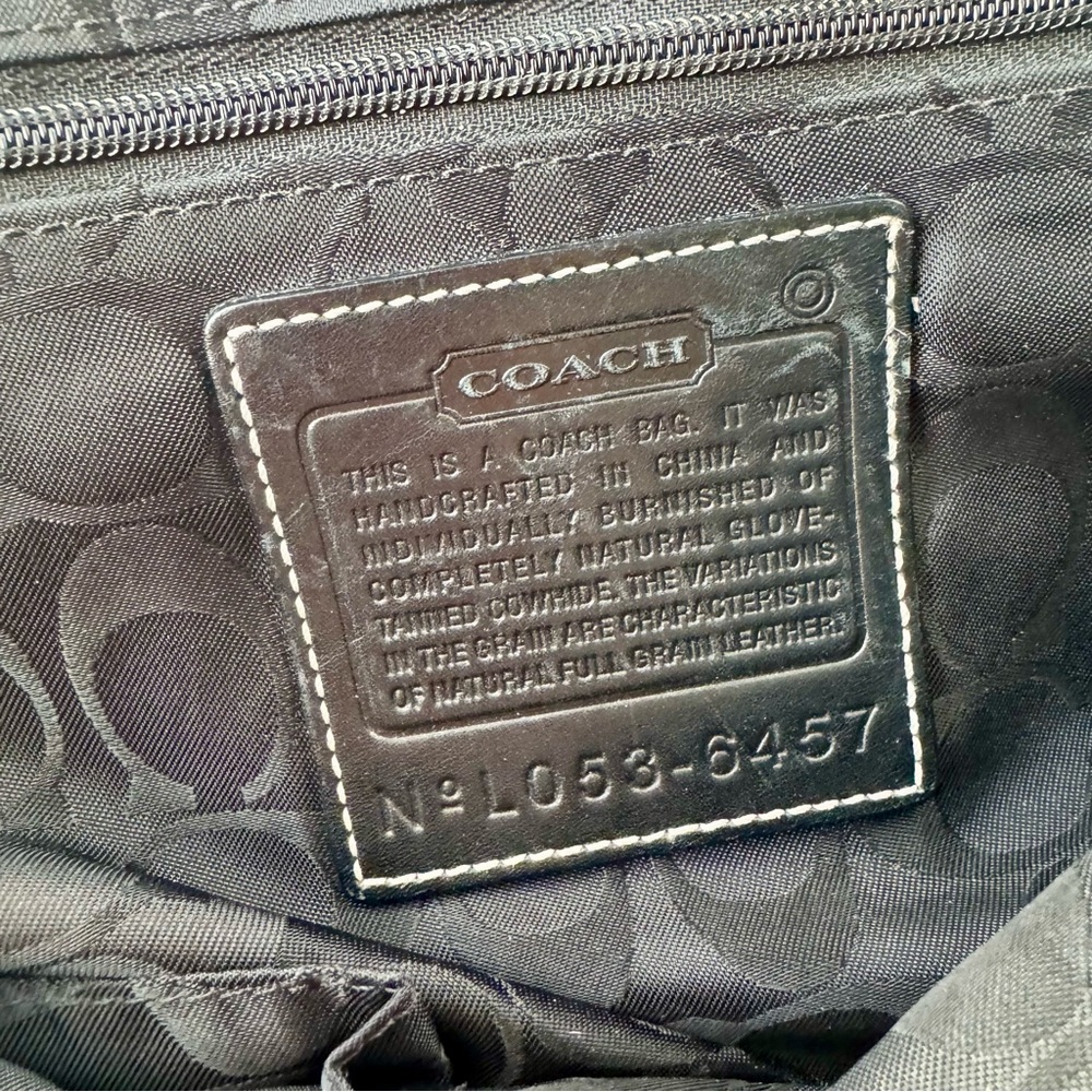 Vintage COACH Morgan Messenger Bag Black Leather Briefcase Travel Laptop 6457 - Picture 12 of 12